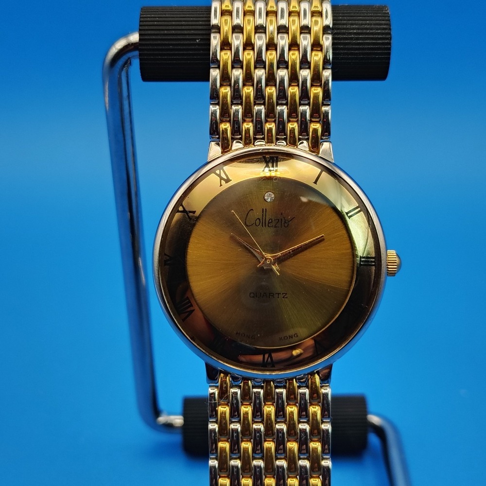 Vintage 1995 Collezio Diamond 31mm Women's Quartz Designer Watch Restored